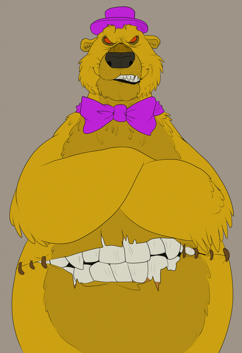 Nightmare Fredbear (FanArt Already Existing, LadyFiszi)