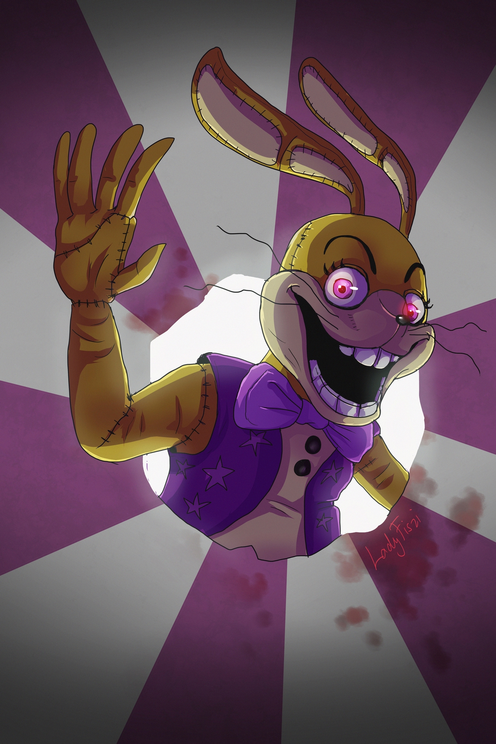 Glitchtrap plays Five Nights At Freddy's in its original form