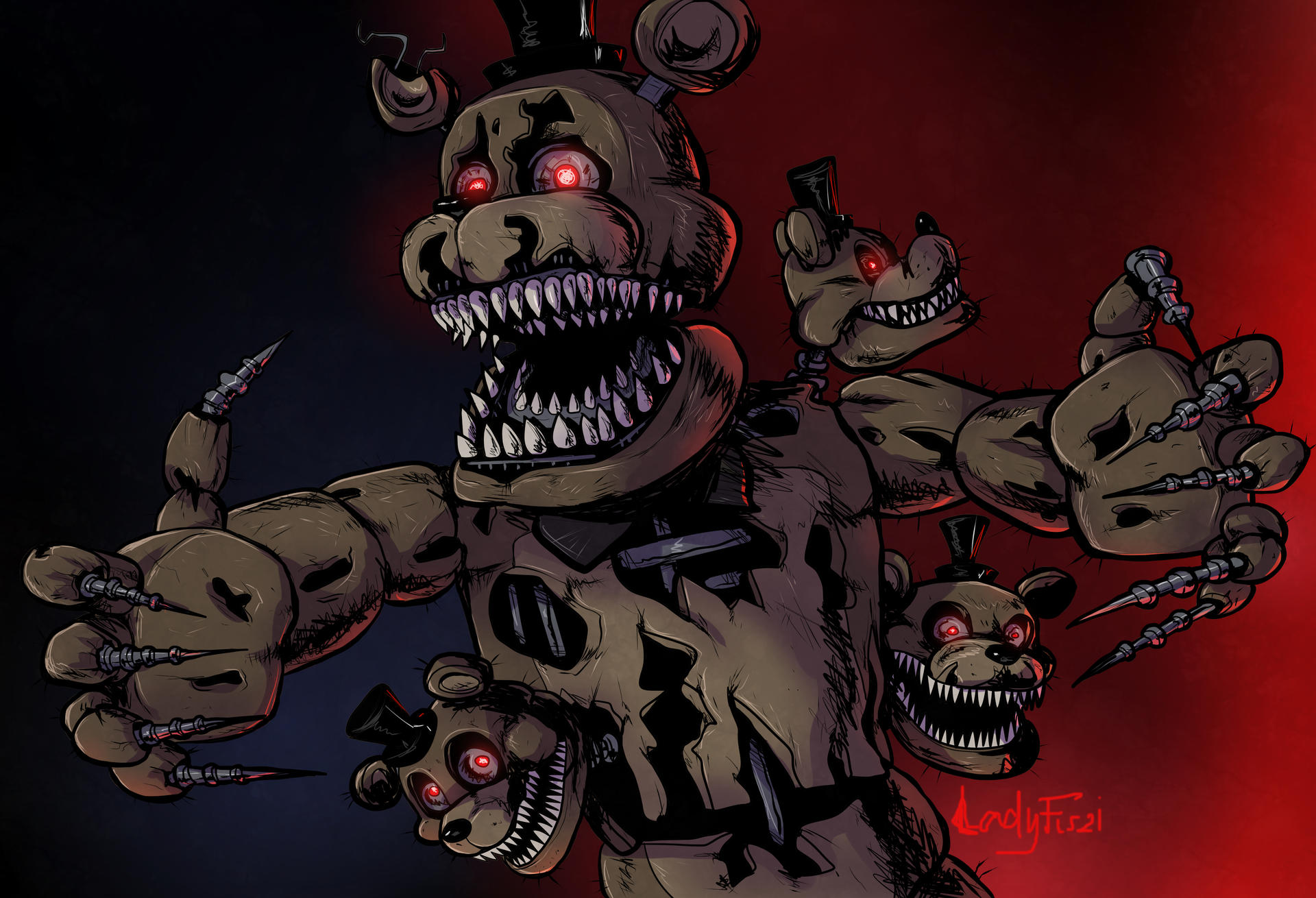 Five Nights At Freddy's 4 - Nightmares by LadyFiszi on DeviantArt