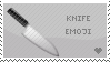 Knife Emoji Stamp