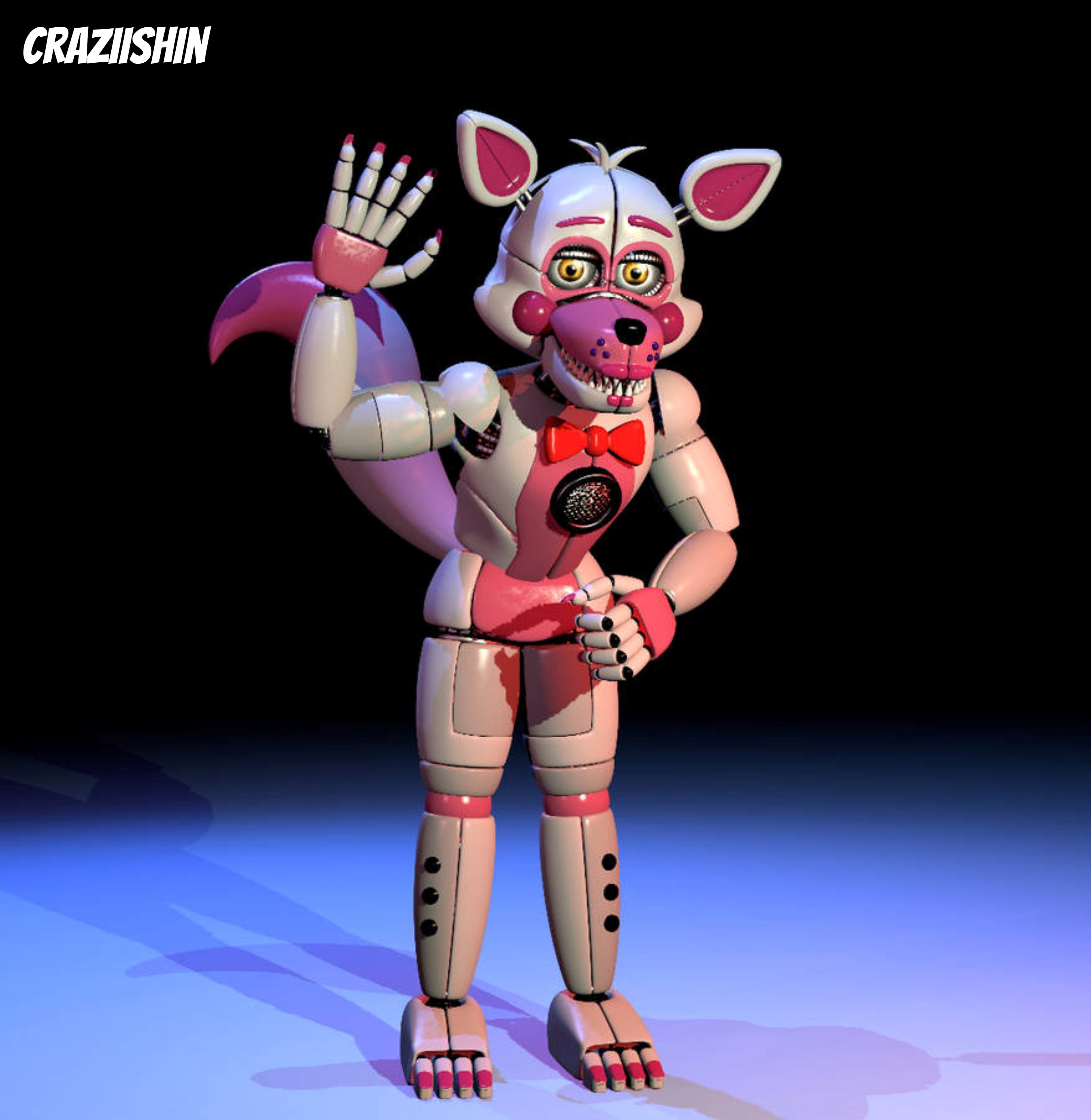 Funtime Foxy and Lolbit by YinyangGio1987