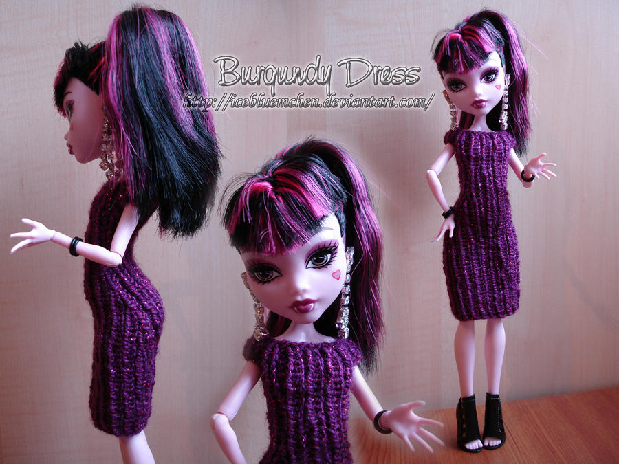 Burgundy Dress for Draculaura