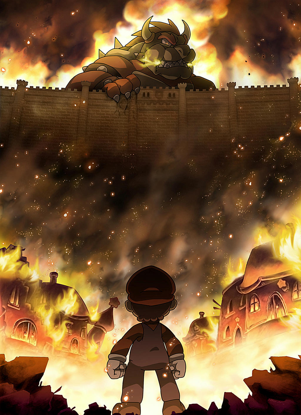 Attack on titan Bowser