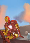 Iron man is bored