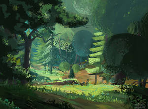 Stylized forest