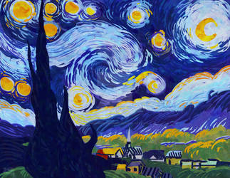 VanGoghStarryNights RainbowStyle