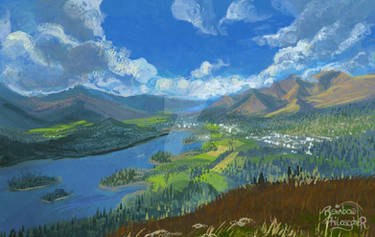 Oil pastel landscape by AngryDucky23 on DeviantArt