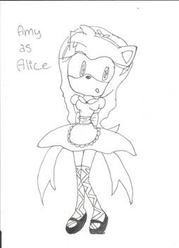 Amy Rose As Alice