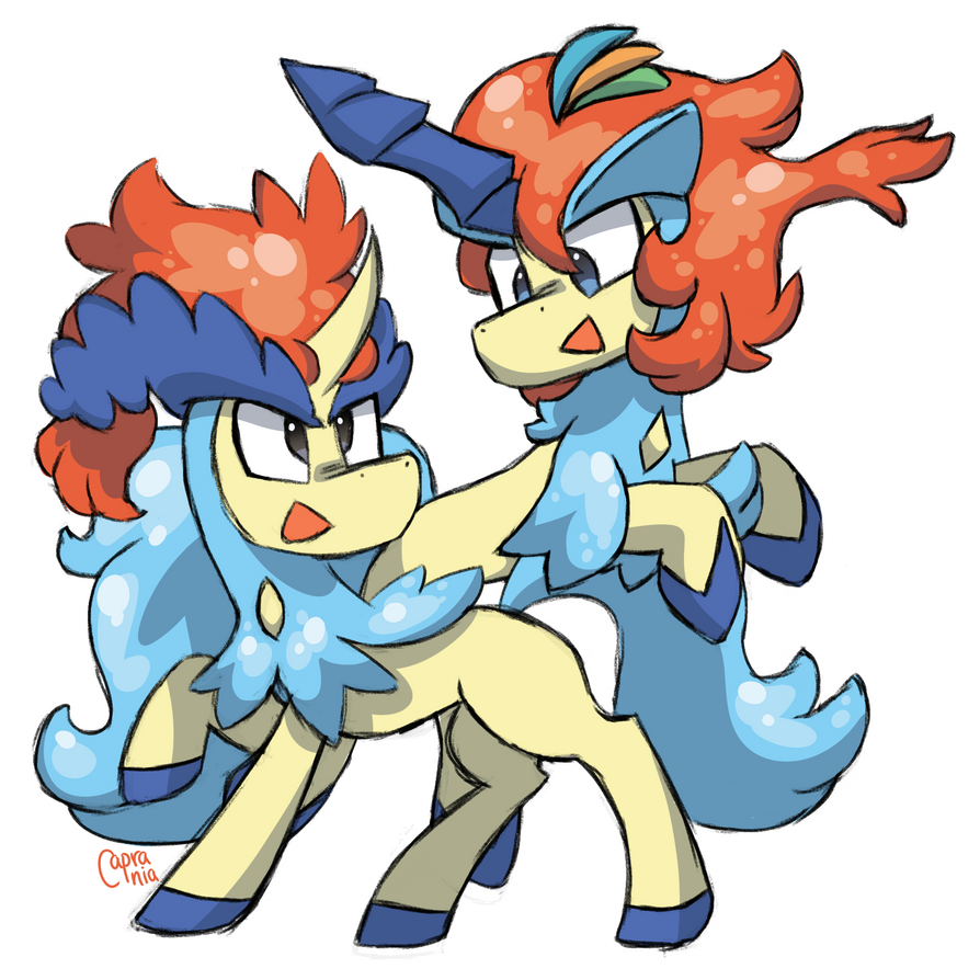 Keldeo (Ordinary and Resolute Forms) (Pokemon) by Caprania on DeviantArt