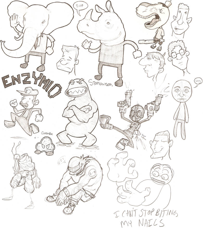 Weird Sketches by Gabe27C on DeviantArt