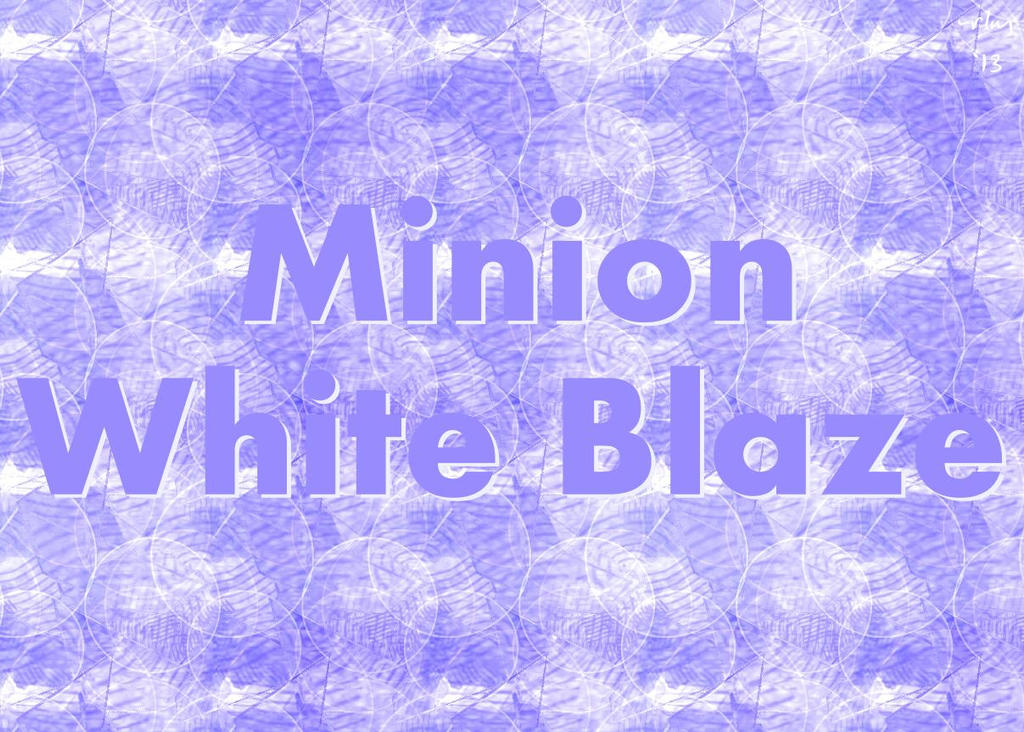 Minion White Blaze