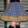 Blue tartan skirt