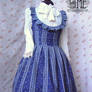 Bustle back navy jsk