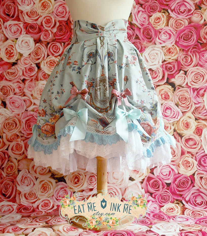 Rococo Polonaise inspired lolita skirt