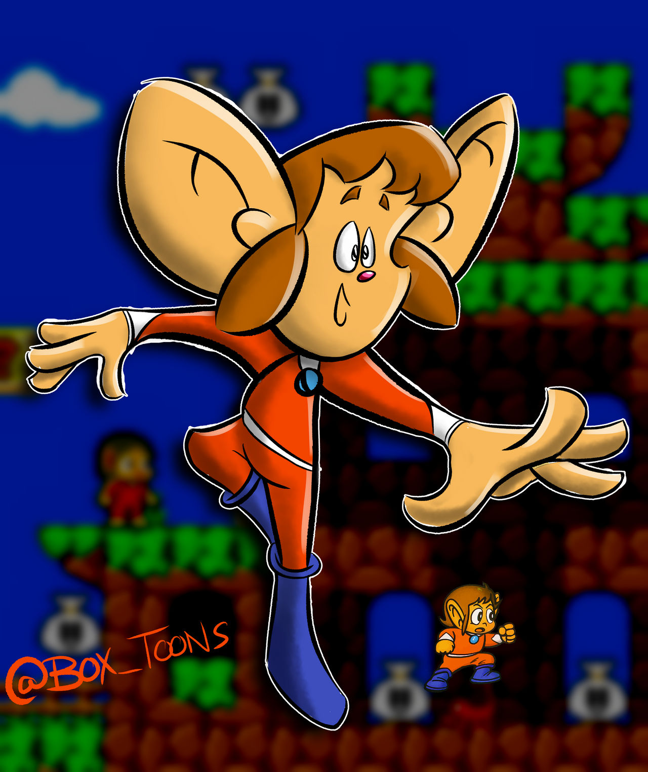 Alex Kidd by TVsBoxxi on DeviantArt