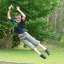 James Jumping Off The Swing