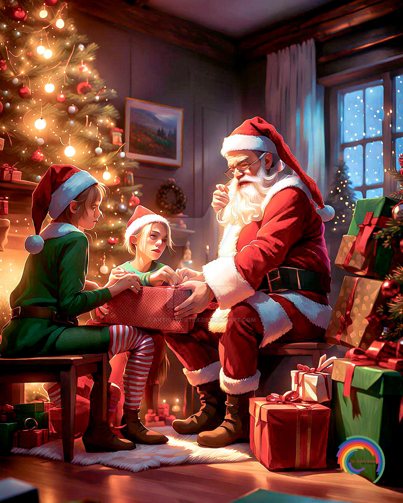 Santa with Presents by ArtistVortex on DeviantArt