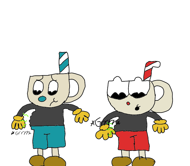 Cuphead and Mugman by Redpanda2608 on DeviantArt