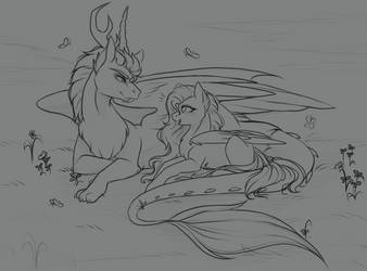 Fluttershy x Discord 