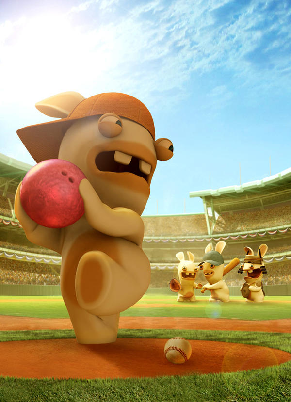 Baseball Raspberry Rabbids playing baseball by superfoxdeer on DeviantArt