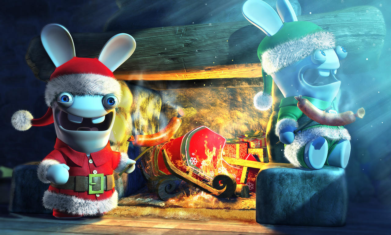 Xmas Rafer A Raving Rabbids Christmas by superfoxdeer on DeviantArt