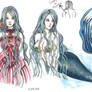 Marina human way and mermaid way