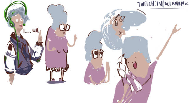 Old Lady Doodle