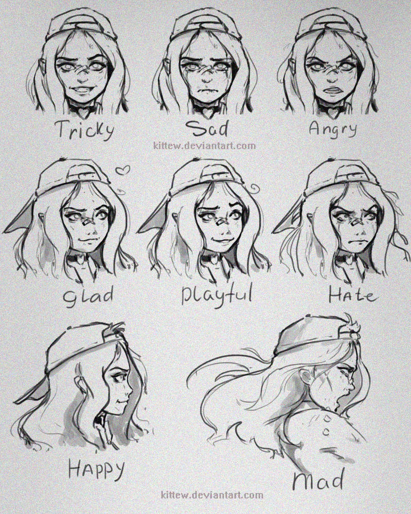 Emotion sketch by Kittew on DeviantArt