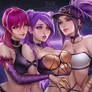 KDA girls take a break