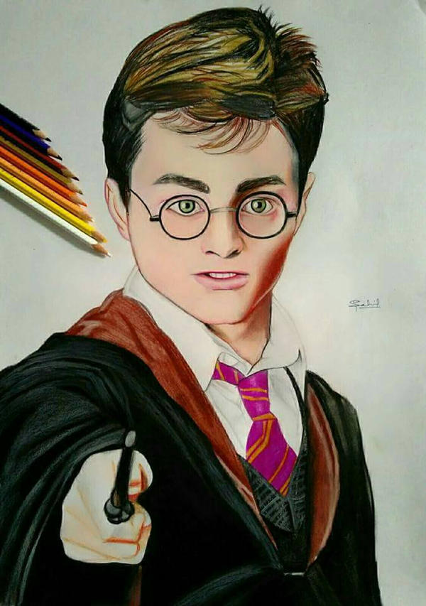 Coloured Pencil sketch of Harry Potter. by Iamsahilartist on DeviantArt