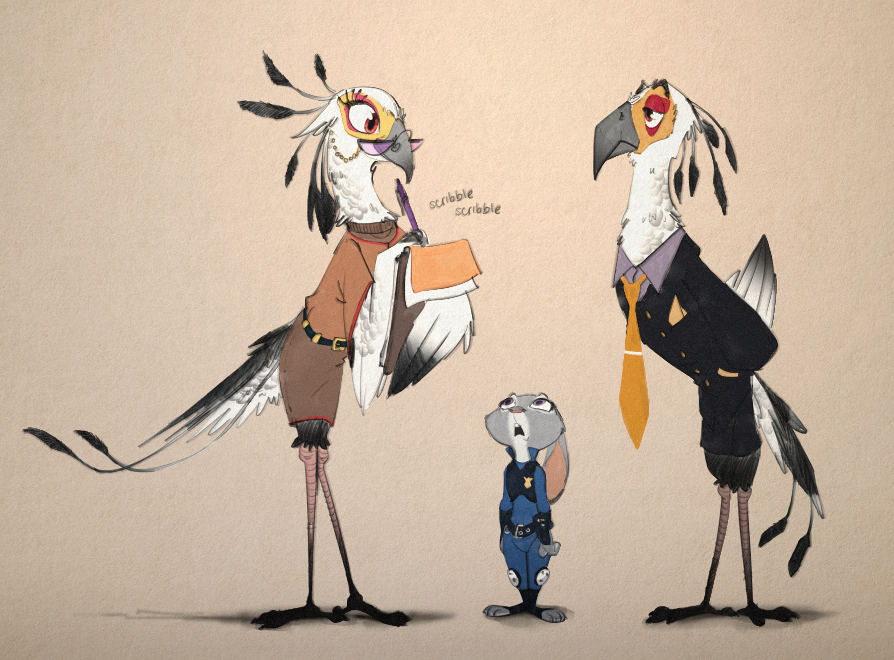 Secretary Bird by Ruffu on DeviantArt