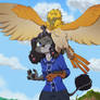 Lini and Her Eagle
