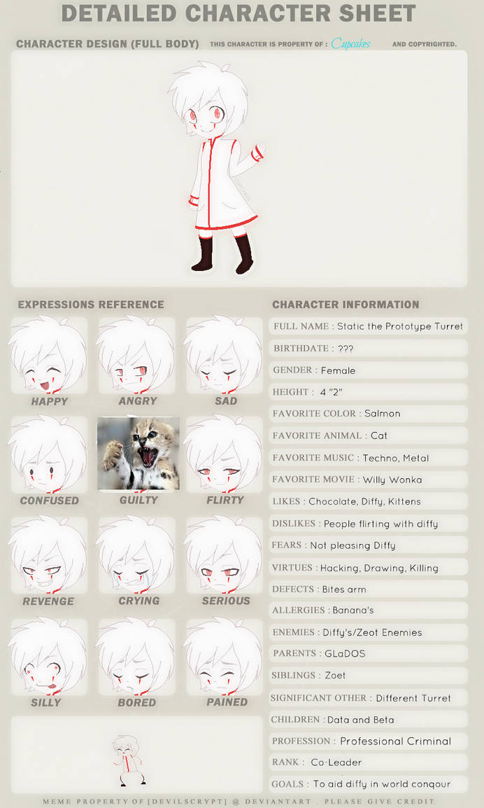Static Character Sheet by Static-The-Turret on DeviantArt