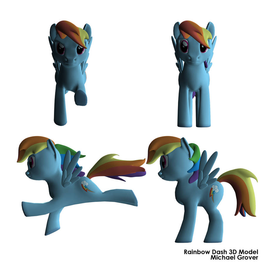 Rainbow Dash 3D Model By Browen2o On DeviantArt rainbow-dash-3d-model-by-browen2o-on-deviantart