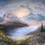 Wildflowers at Sunrise - Painted by Dan Seitzinger