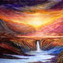 Sunset-Valley-PastelArtwork,Artist-Dan-Seitzinger