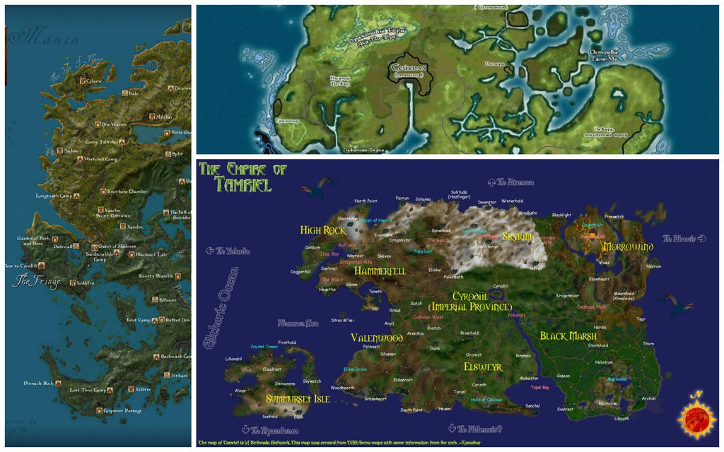 TES maps collage L3 by B-GangsteR on DeviantArt