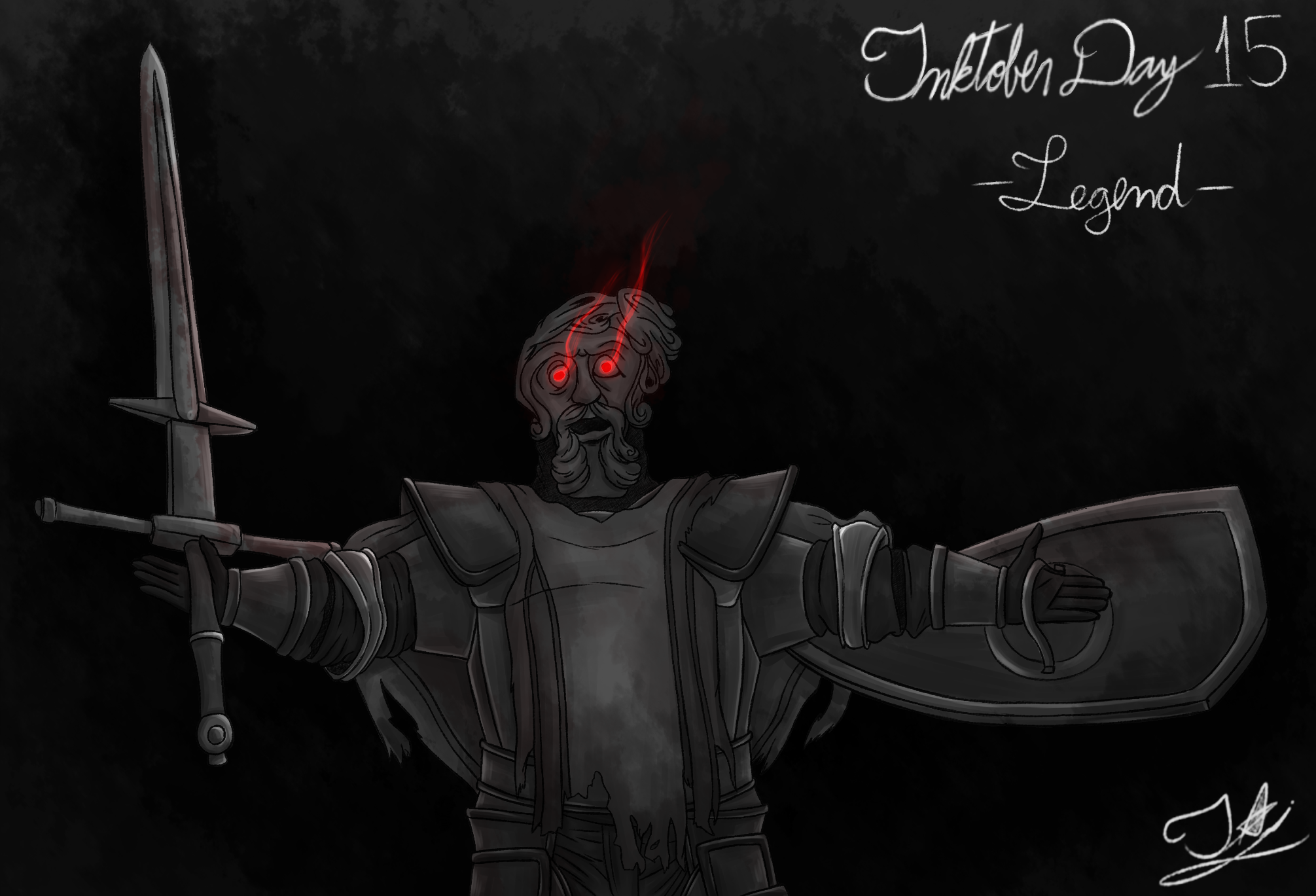 Inktober Day 15 - Legend