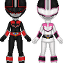 PRSPDP - Black Ranger and White Ranger