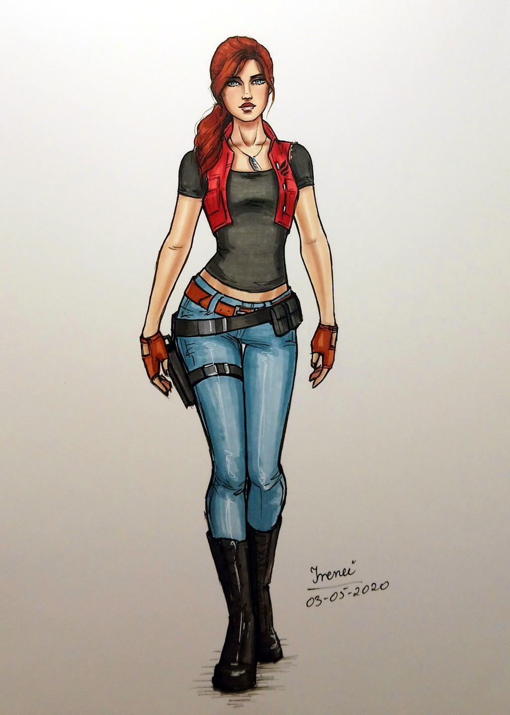 Claire Redfield - Code: Veronica redesign by irenei on DeviantArt