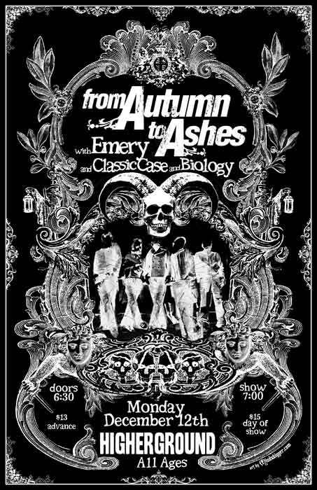 Gig Poster - Autumn To Ashes