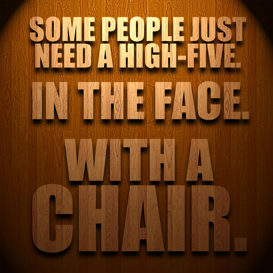 Chair-typography