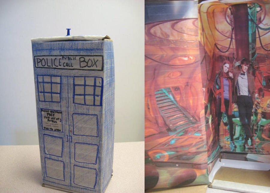 Cardboard TARDIS