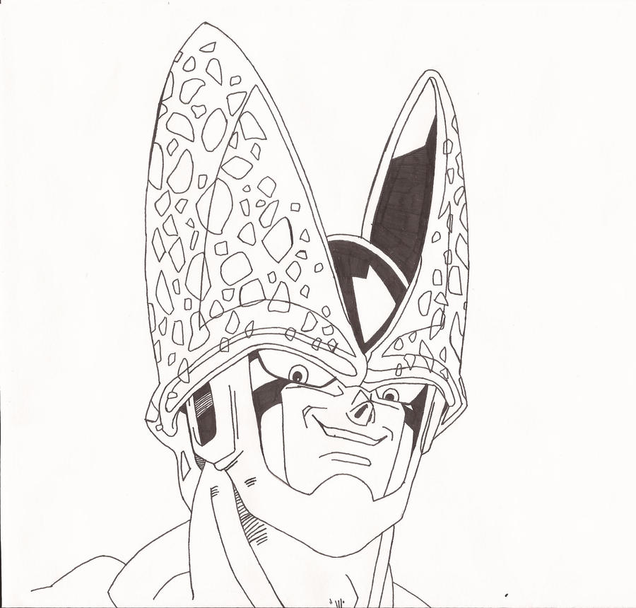 Perfect Cell Vector Perfect Cell (lineart) by superheroarts on DeviantArt
