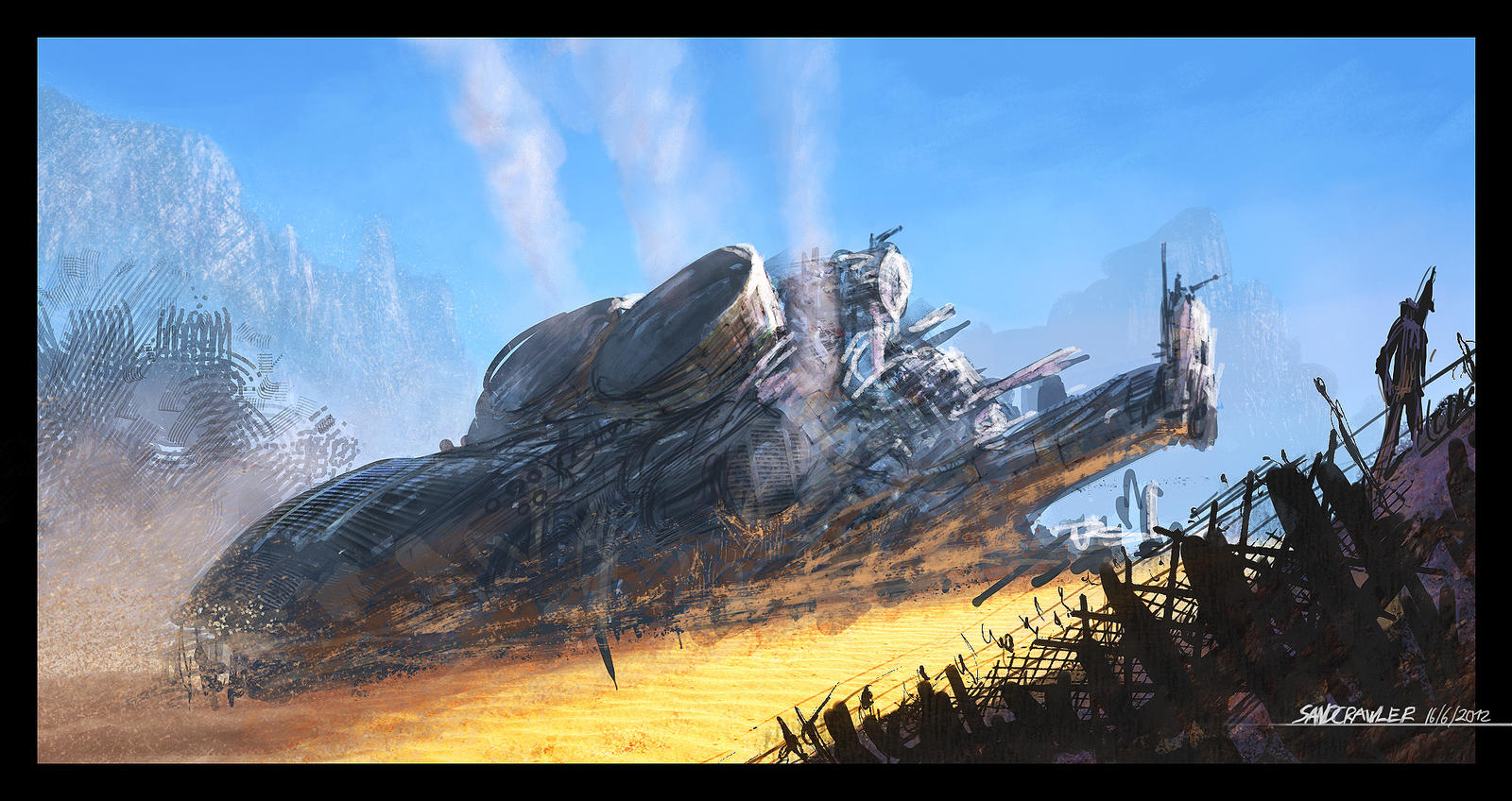 Sandcrawler Cartoon The Sandcrawler by MatthiasUtomo on DeviantArt