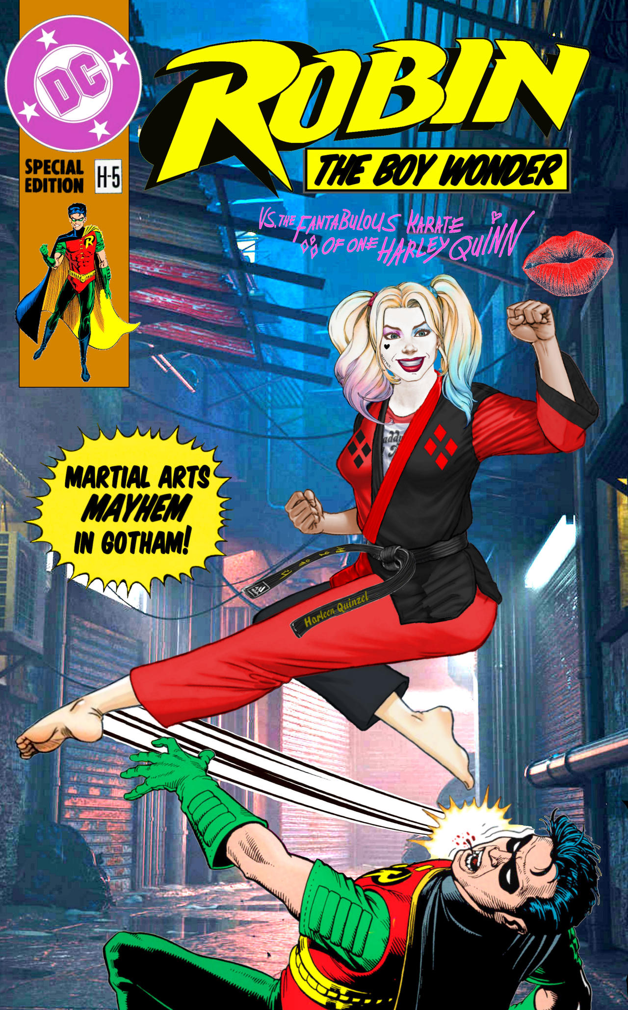 Robin vs Harley Quinn - 'Martial Arts Mayhem' by jjj011972 on DeviantArt