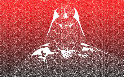 Darth Vader text-portrait