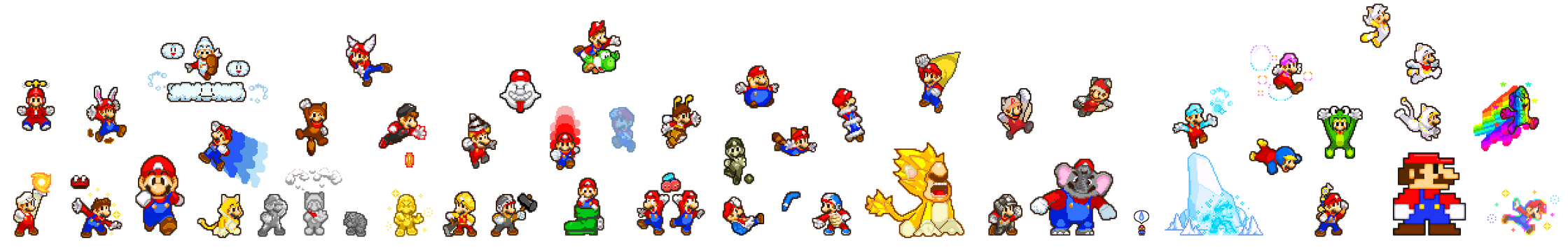 The Many Mario Forms by TheCynicalPoet on DeviantArt