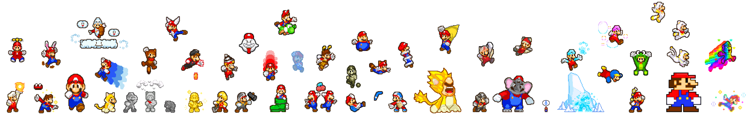 The Many Mario Forms by TheCynicalPoet on DeviantArt