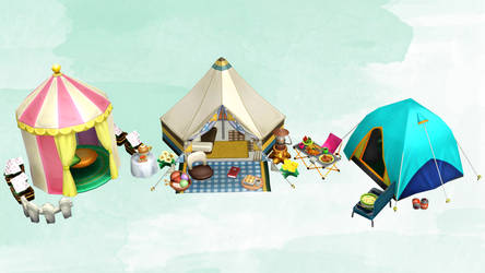 [MMD] Animal Crossing - Tents - DOWNLOAD